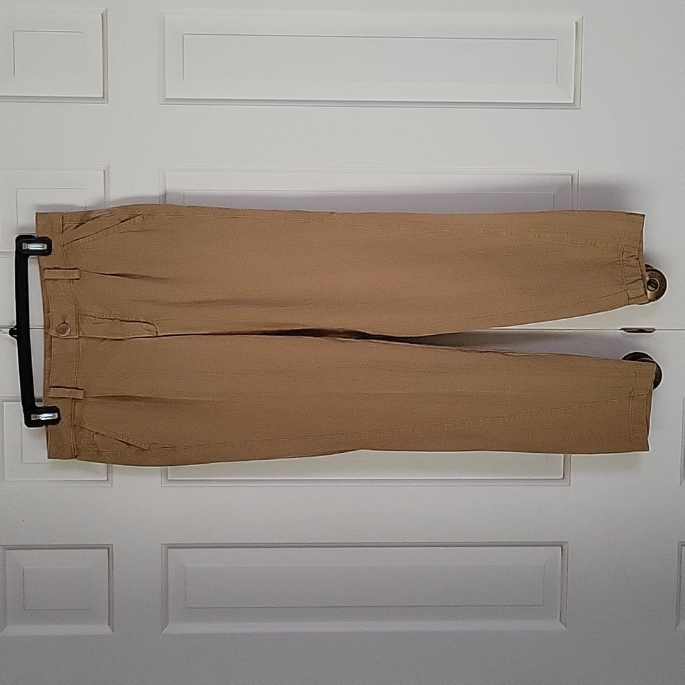 Anthropologie women's textured taper leg pants sz 27